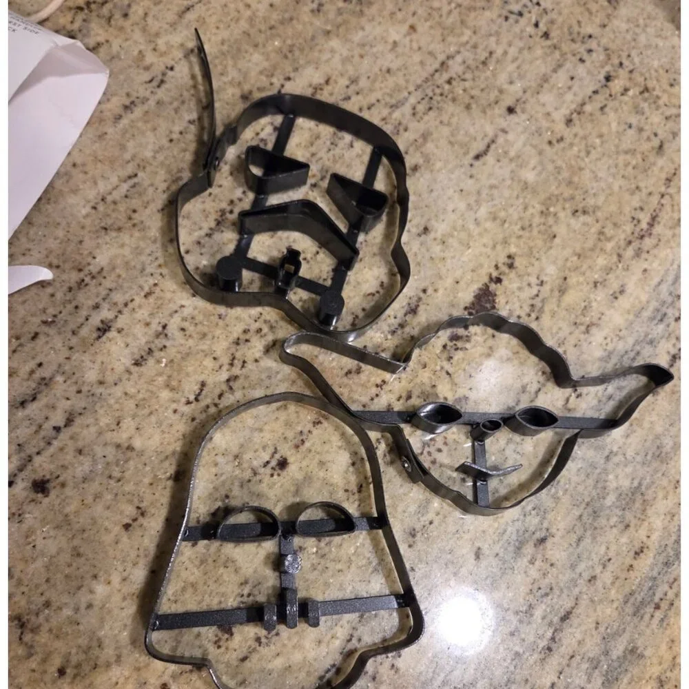 William Sonoma Star Wars Pancake Mold Set of 3 Yoda Darth Vader Stormtrooper